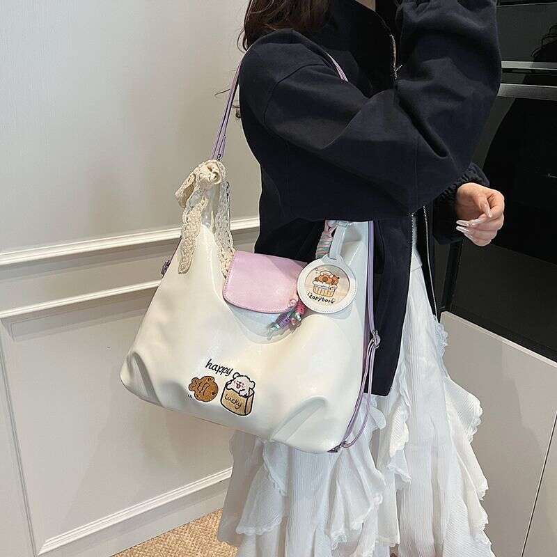 Light High Value Women's 2025 Spring Summer New Tide Shoulder Lazy Wind Liner Hundred Bag
