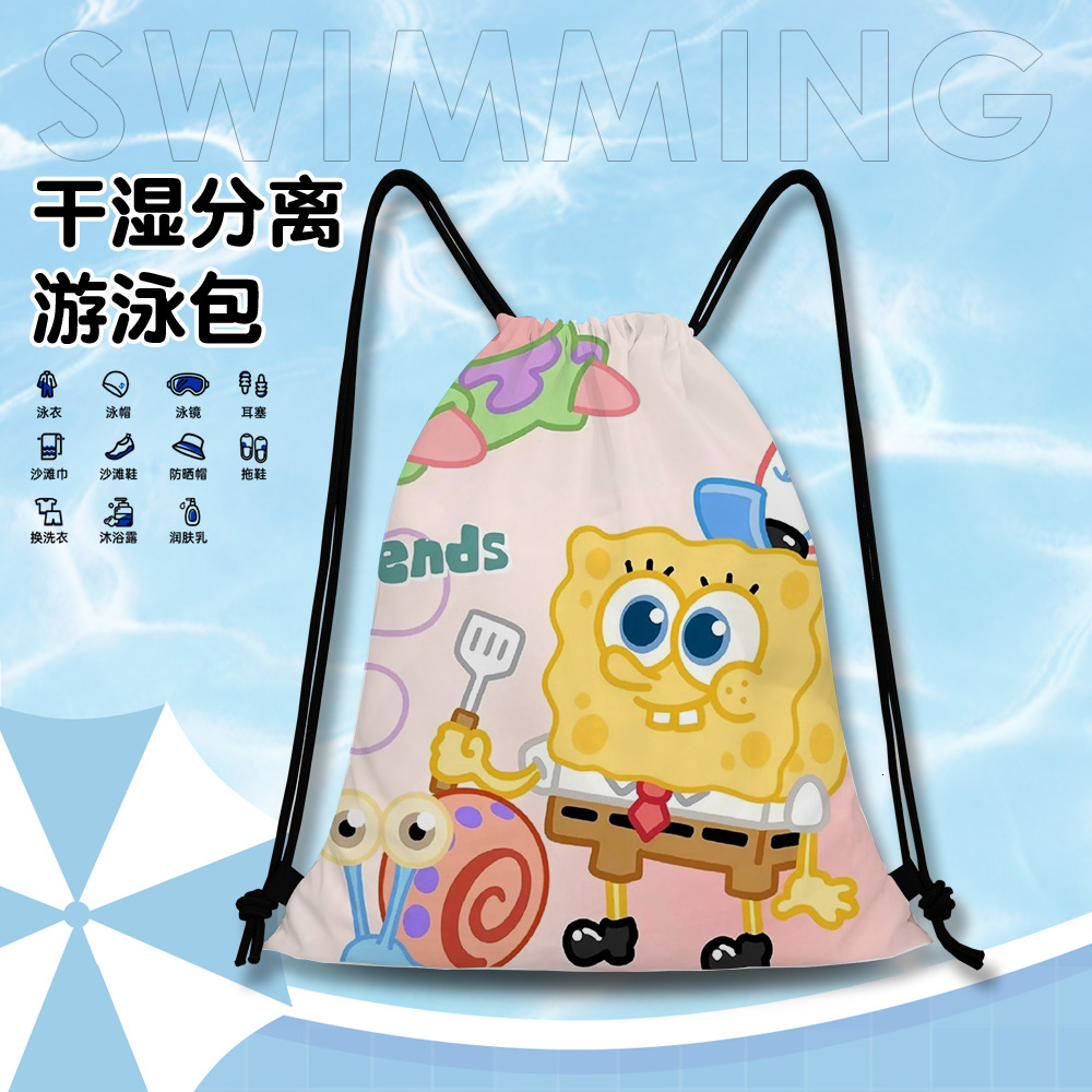 New Free Shipping Cute Sponge Baby Swimming Storage Bag Designer, Large Capacity Dry Wet Separation Waterproof Portable Luxury Children's Swimmin