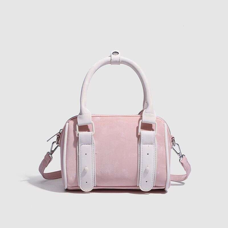 Sweet Girl Handbag 2025 New Niche Design Cute Boston Commuter Versatile Shoulder Crossbody Bag