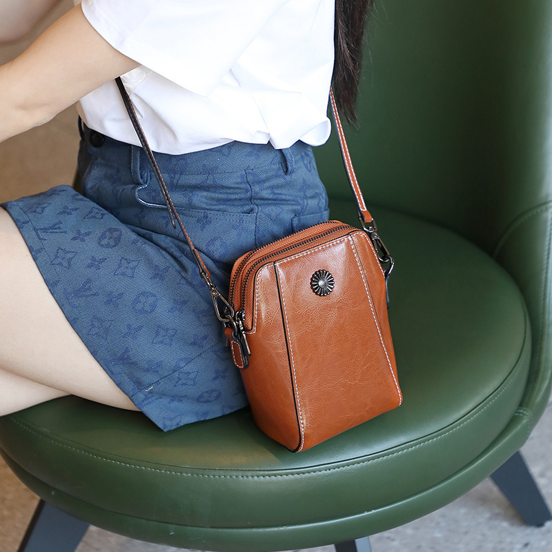 For Women Crossbody Mini Genuine Leather Women's Bag Ladies' Phone Pouch New
