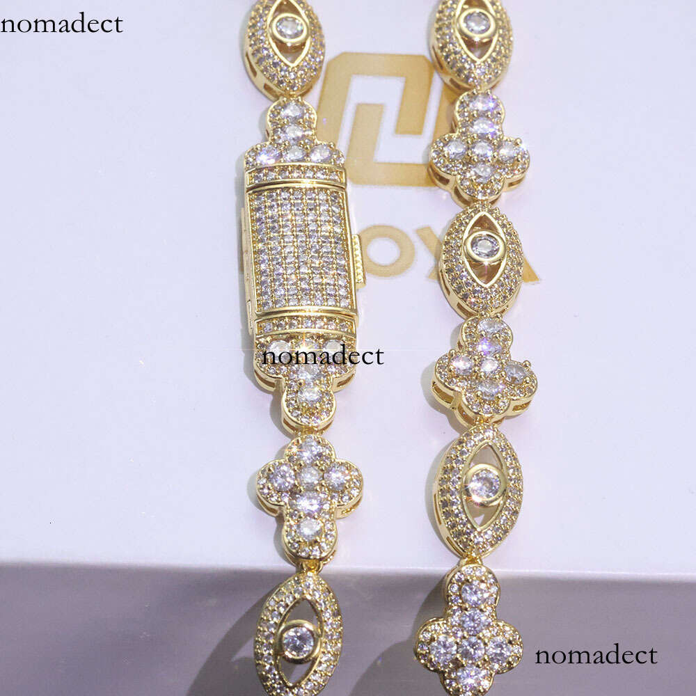 Cross for Men Versatile High-End Feel Hip-Hop Jewelry Zircon Bracelet