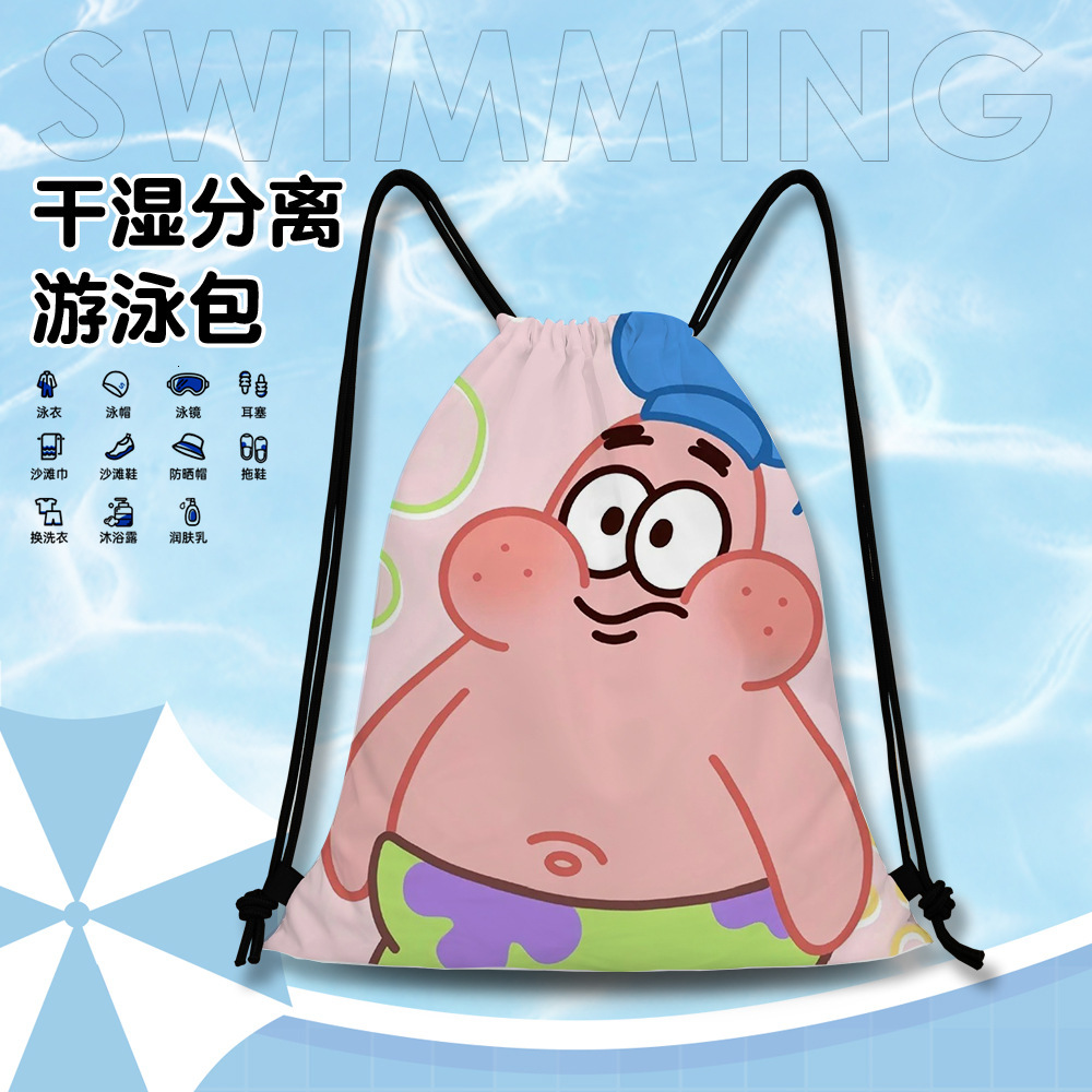 New Free Shipping Cute Sponge Baby Swimming Storage Bag Designer, Large Capacity Dry Wet Separation Waterproof Portable Luxury Children's Swimmin