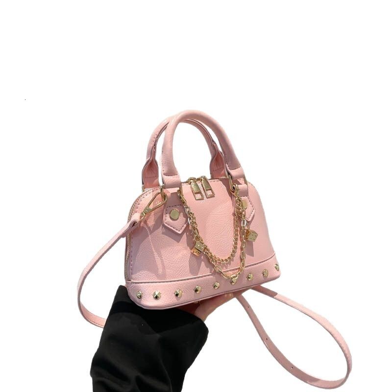 Free Shipping Designer Bag Luxury Bag High-end Rivet Shoulder Bag For Women 2025 Summer New Crossbody Bag Simple Fashion Mini Handbag Shell Bag