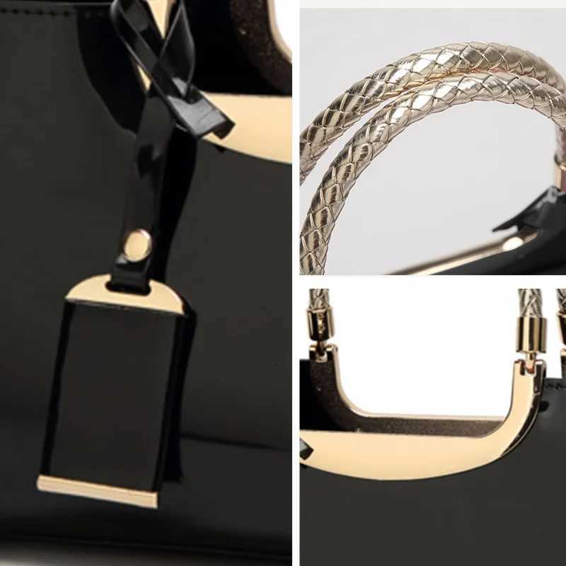 Elegant Ladies Evening Handbag - Shoulder Bag Patent Leather Glossy Leather PU Leather Crossbody Bag Z250809