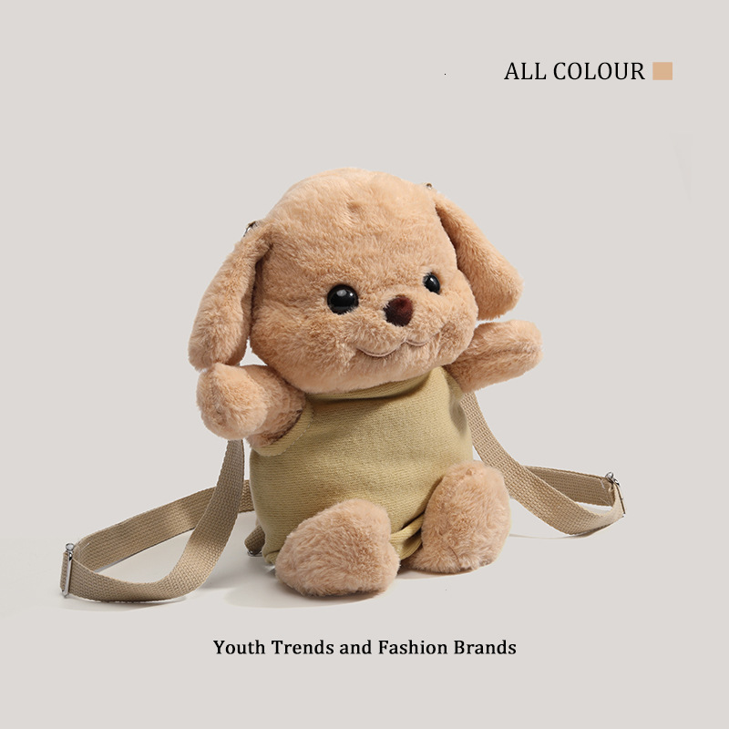 Puppy Poodle Crossbody Cute Plush Doll Backpack ddmymoon