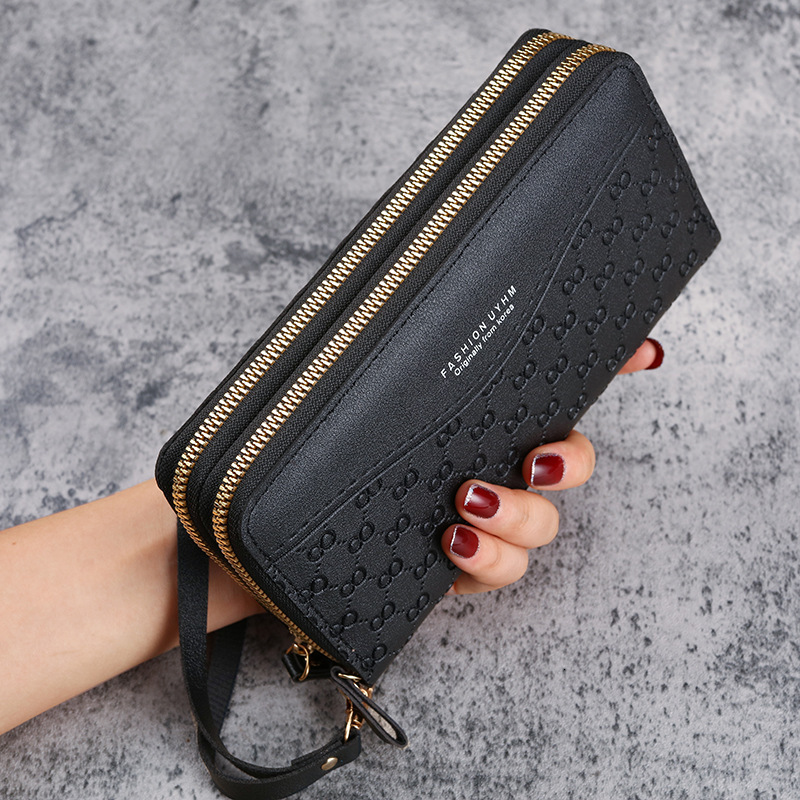 New Women's Wallet Long Style Ladies Zipper Coin Purse Multifunctional Phone Bag Large Capacity Luxury Bag Simple Multi-card Slot Card Holder