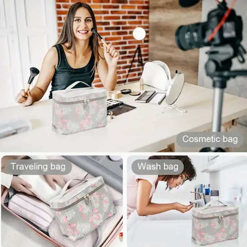 Handheld Makeup Storage Bag Waterproof Portable Multifunctional Travel Cosmetic Cleaning Organiser Jewellery Display Case Y2508091