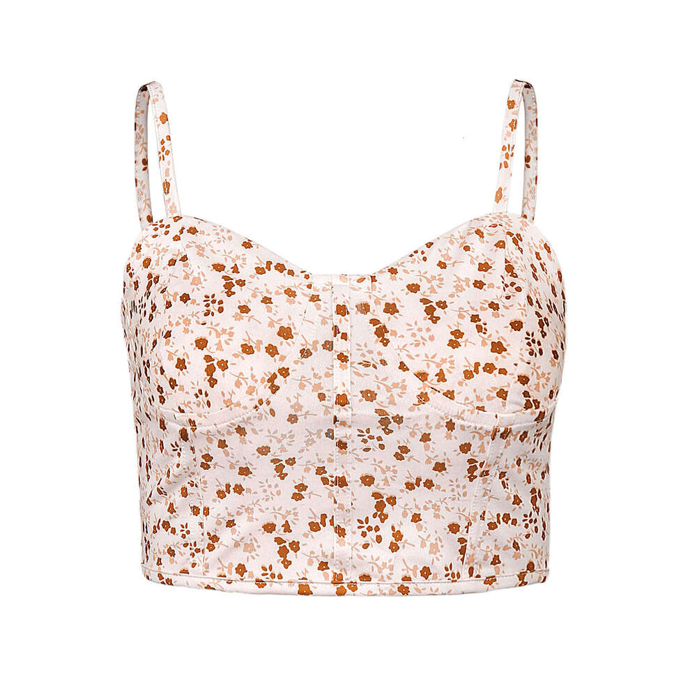 Summer Women's Sexy Crop Floral Vest Inner Outer Wear Camisole Top