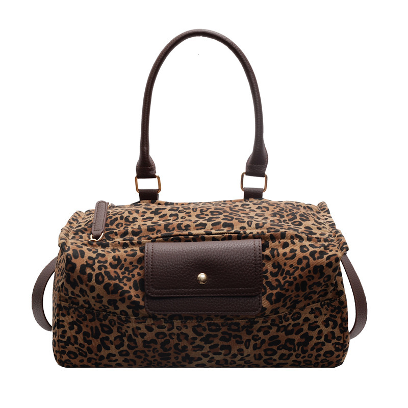 Vintage Fashion Leopard Print Underarm Luxury Bag Bag For Women 2025 Autumn Winter New Large Capacity Designer Bag Commuting Shoulder Bag Tote Bag For