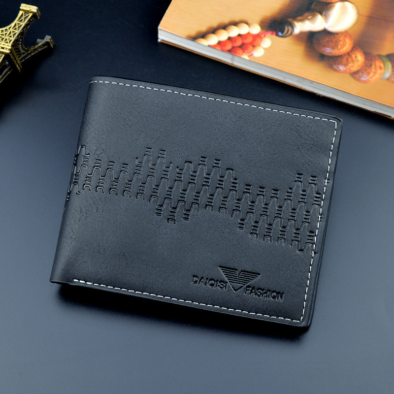 New Men's Wallet Short Style Money Clip For Men Youth Fashion Multi-card Luxury Bag Slots Large Capacity Horizontal Designer Bag Business Soft Le