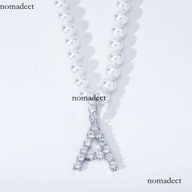 6mm-8mm White Pearl Unisex Necklace Free Combination Hip Hop Personality Jewelry Pendant