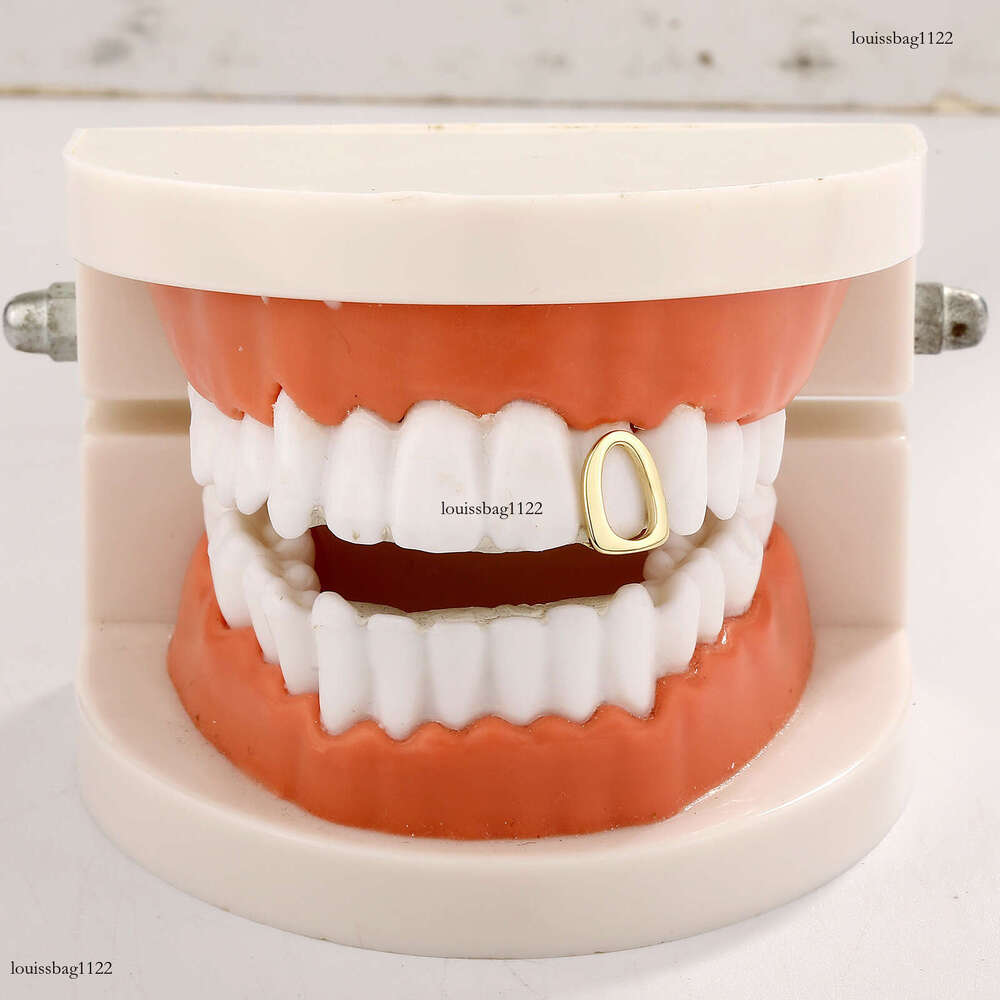 Single Hollow O-Shaped Fashionable Unisex Versatile Personality Teeth Accessories Glossy Hip-Hop Braces