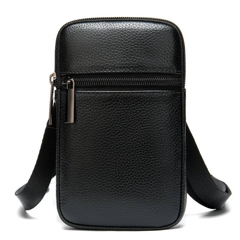 Casual Genuine Leather Messenger Bags Mens For Men Small Phone Men's Shoulder Male Crossbody Bag