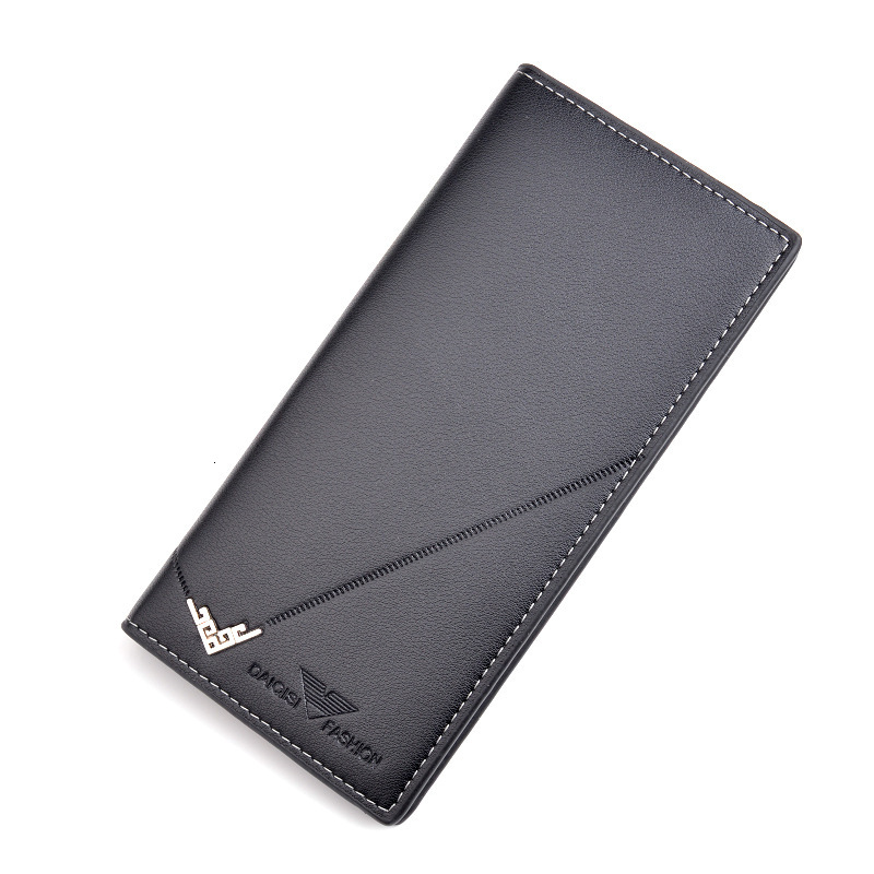 New Men's Wallet Designer Bag Long Vertical Thin Youth Soft Leather Wallet Multi-card Slot Large Capacity Fashion Luxury Bag Suit Bag