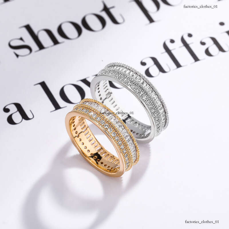 Trendy Hip-Hop Personality Rings for Men and Women Full Zircon Fashion Jewelry