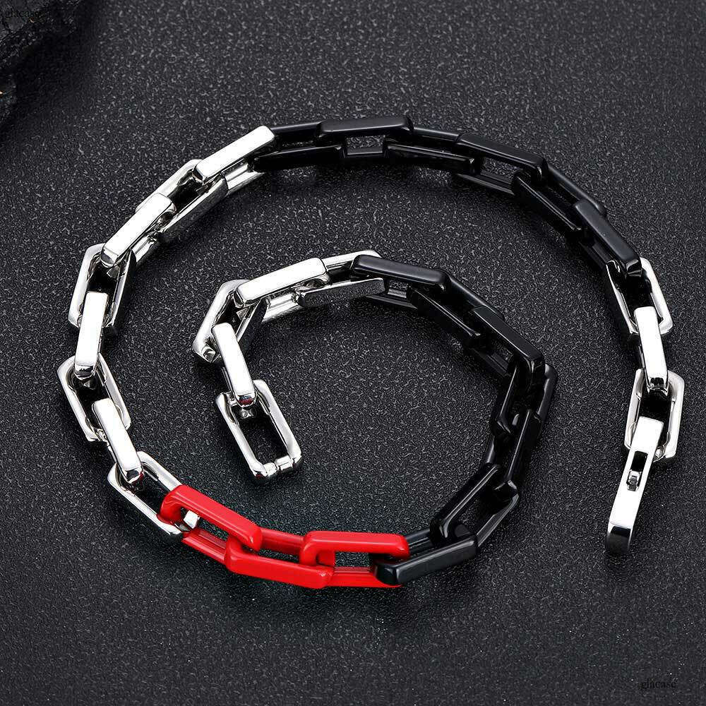 Hip Hop 9mm Stainless Bamboo Chain Trendy Brand Personality Titanium Steel Necklace Men's Jewelry