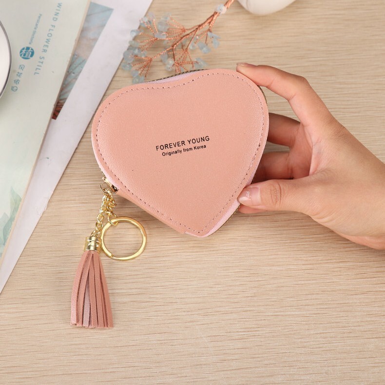 Cross-border In-stock Key Wallet Mini Cute Wallet Coin Purse PU Clutch Anti-demagnetization Coin Luxury Bag Purse Wholesale Card Holder