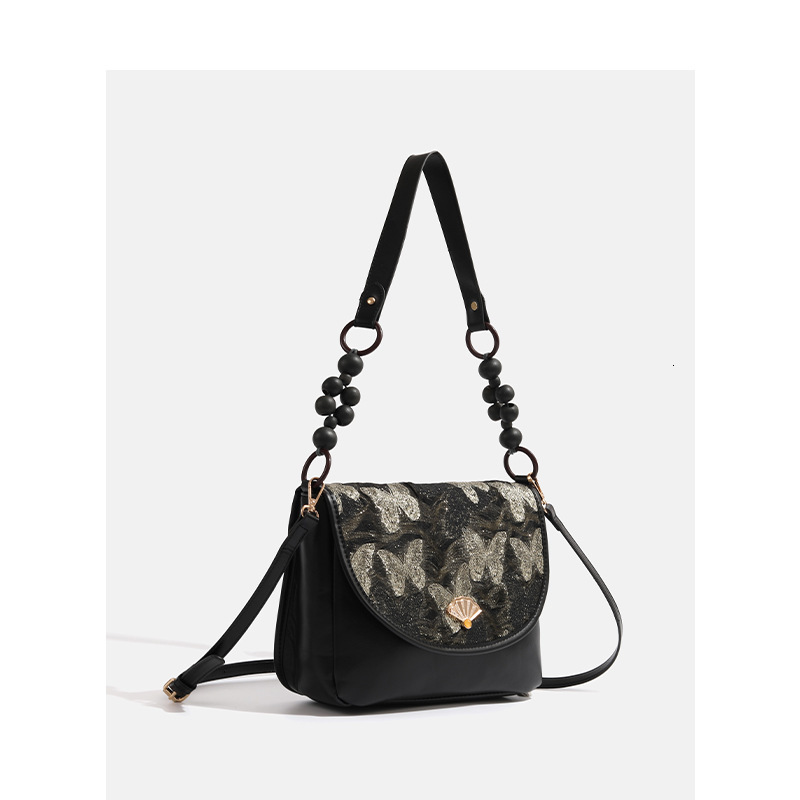 Butterfly Love Flower Chinese Single Shoulder National Style High-end Niche Commuter Crossbody Bag ddmymoon