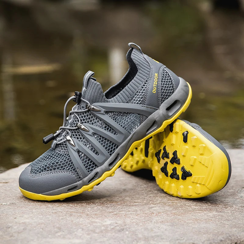 Summer Non-slip Hiking Shoes Men Women Breathable Wading Travel Shoes Lightweight Climbing Sports Shoes Multifunctional Sneakers 250805