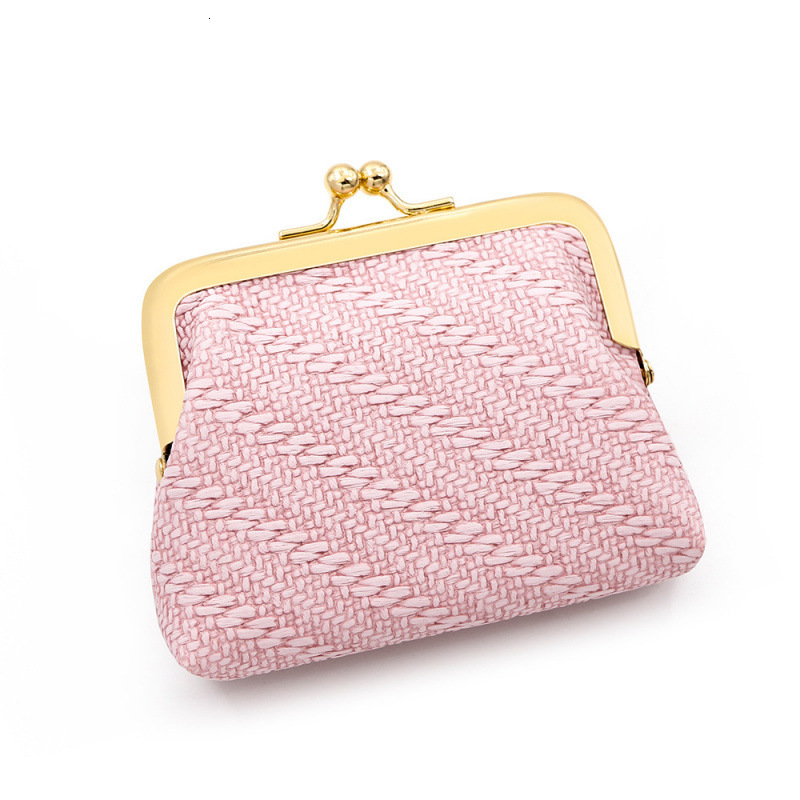 New Portable Simple Mini Coin Purse Clip Bag Clutch Key Bag Earphone Bag Card Luxury Bag Holder Lipstick Bag