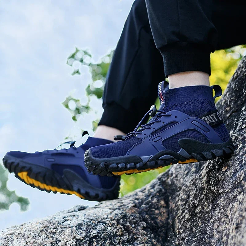 Hiking Shoes for Man Outdoor Comfortable Breathable Mesh High Top Boots Mountaineering Woman Quick Drying Leisure Travel Sneaker 250805