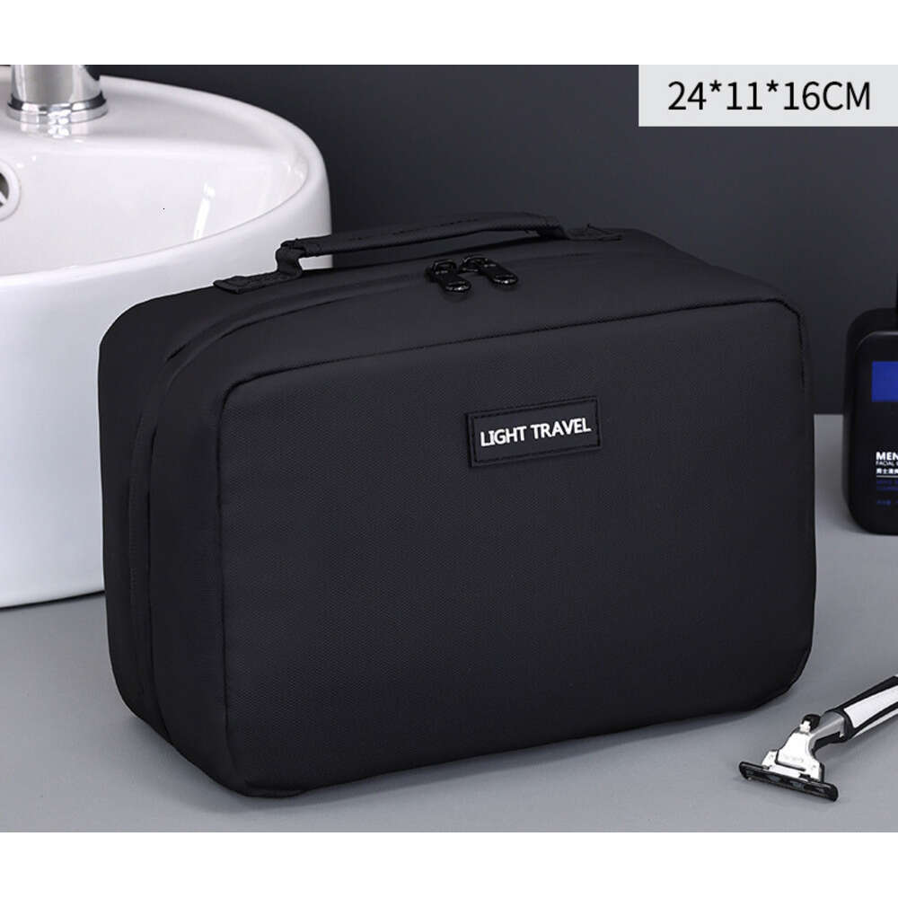 Business Gift Men's Accordion Toiletry Portable Travel Storage Large Capacity Dry Wet Separation Makeup Bag