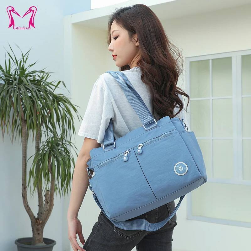 Mindesa Nylon Best Fashion Leisure Shoulder Crossbody Handbag Tote Bag Waterproof 8705