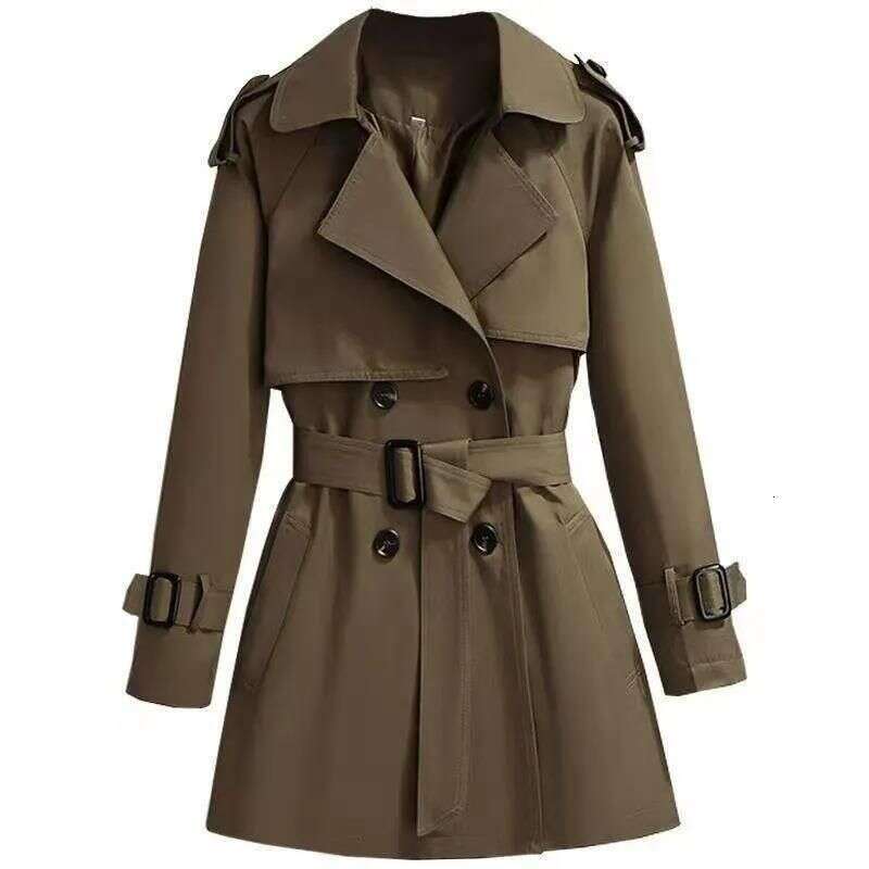 new windbreaker for women Korean medium long style small chic design high end early autumn and winter jacket coat