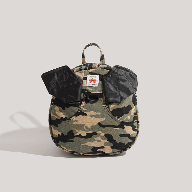 2025 New Japanese and Korean Style Camouflage Wing Bag Little Devil Backpack for Women ddmymoon