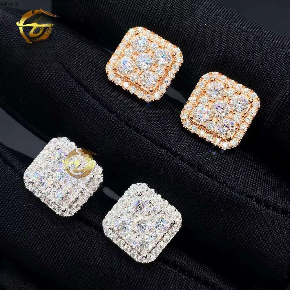 Fine Manufacturer Direct Wholesale Price Sterling Sier Vvs Moissanite Jewelry Stud Earrings