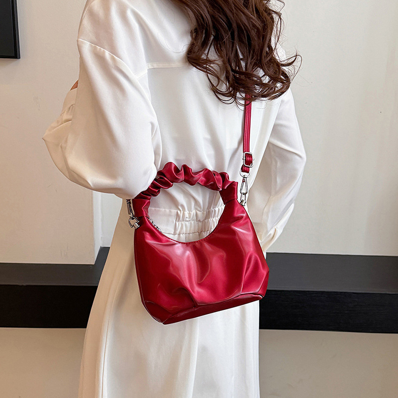 High-end Niche Bag For Women Summer 2025 New Fashion Single Shoulder Crossbody Bag Ladies Handheld Pleated Designer Bag Luxury Bag Dumpling Bag