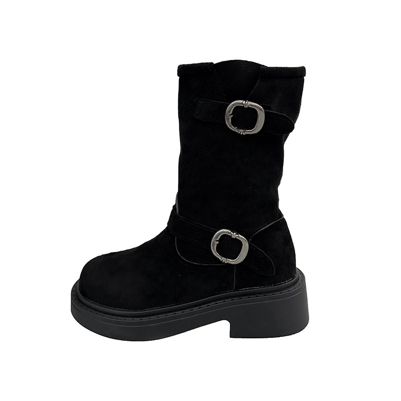 new Free delivery designer woman boots Martin boots women's midsole boots with simple design look slim and tall