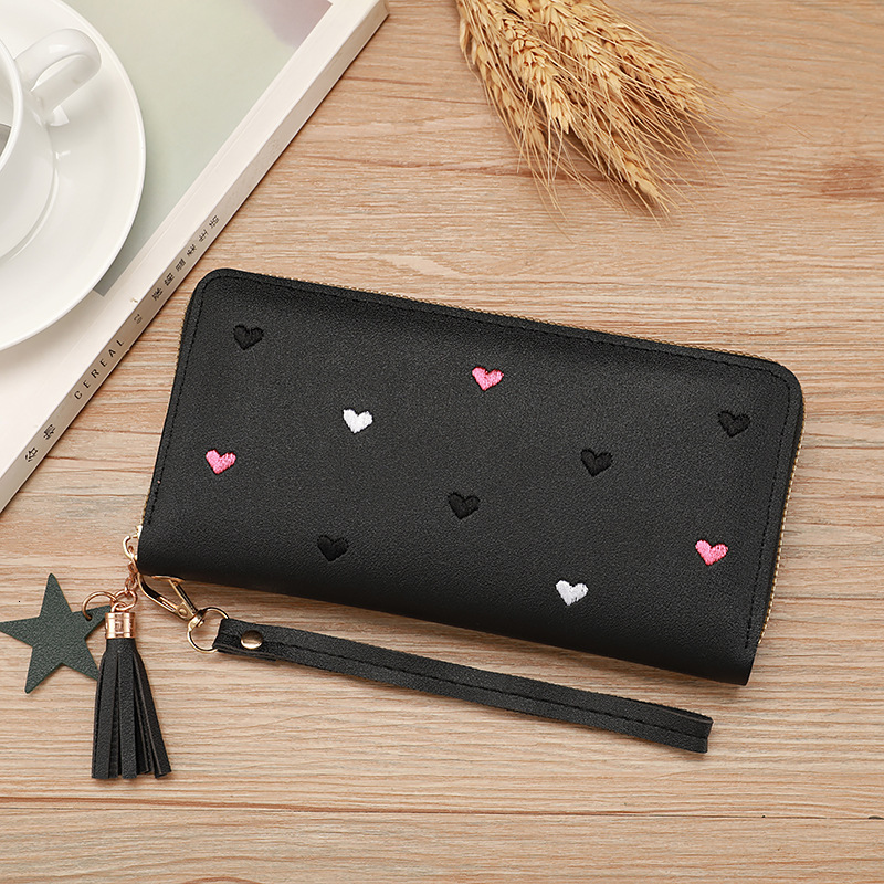 2025 New Women's Exquisite Embroidered Multi-functional Card Slot Casual Luxury Bag Wrist Convenient Long Clutch Wallet