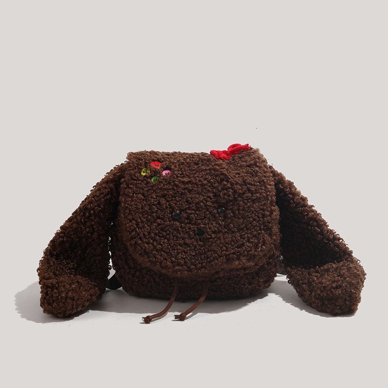 Plush Puppy for Women, Niche Cartoon Fashion Cute Student Backpack ddmymoon