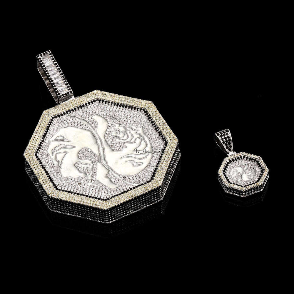 Hip Hop Necklace for Men Jackie Chan Adventure Story Twee Zodiac Extra Large Tiger Dragon Brand Unisex Couple Pendant