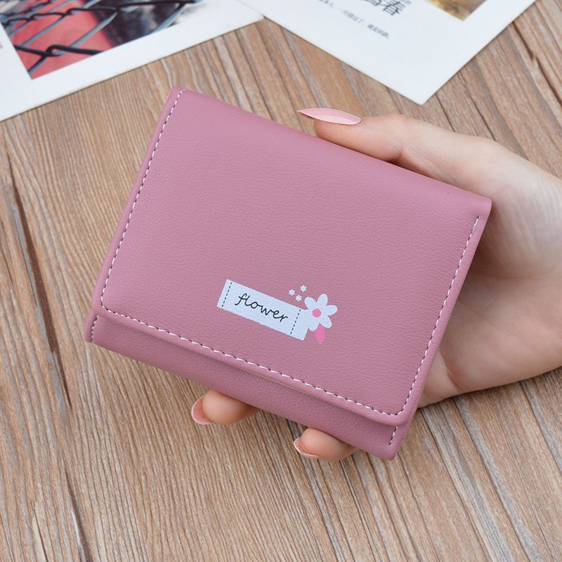 New Women's Wallet Short Style Luxury Bag Money Clip For Female Students Thin Fashion Simple Large Capacity Foldable Soft Leather Designer Bag Sm
