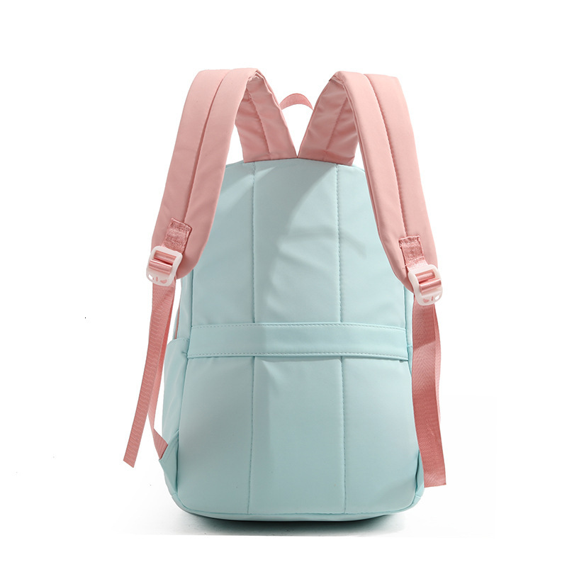 Mint Fresh Color Block Backpack for Middle and High School Students ddmymoon