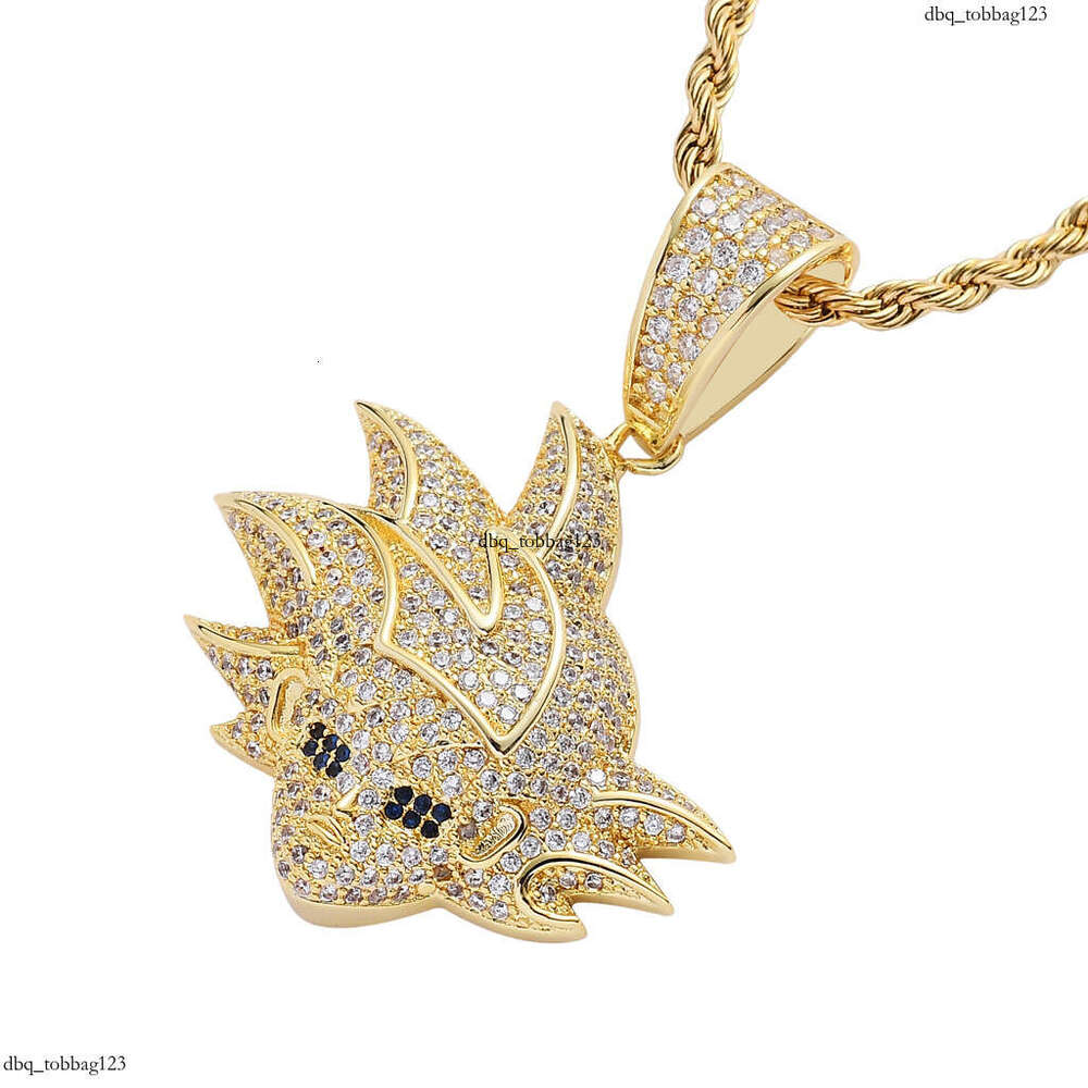 Hip Hop Accessories Super Saiyan Dragon Ball Kakarot Son Goku Cartoon Anime Character Pendant