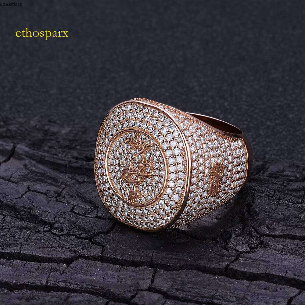NUOYA Fine Jewelry VVS Moissanite Sier for Women Rose Gold Personalization Custom Name Dia Ring
