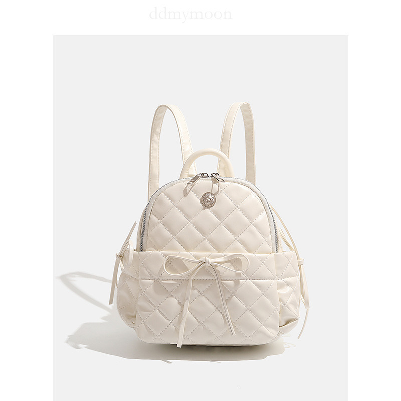 Mori Quilted Backpack for Women, College Style Large Capacity Tote Bag ddmymoon