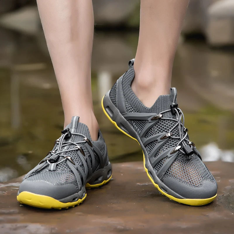 Summer Non-slip Hiking Shoes Men Women Breathable Wading Travel Shoes Lightweight Climbing Sports Shoes Multifunctional Sneakers 250805