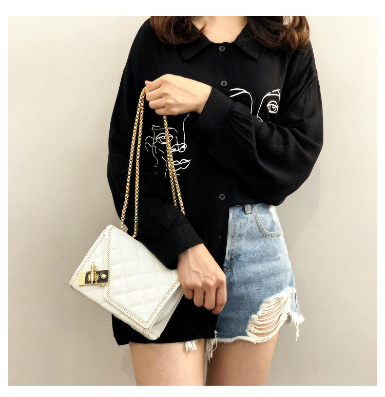 Free Shipping Designer Bag 2025 Spring/summer New Korean Style Women's Fashionable Trendy Luxury Bag Quilted Chain Bag