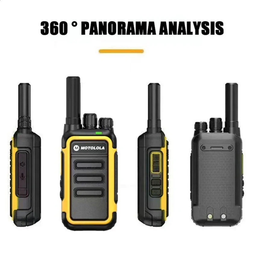 Motolola 2Pcs Mini Walkie Talkie Portable Two-Way Radio UHF Transceiver Set Walkie-talkies Radio Walkie Talkie Long Range COD 250812