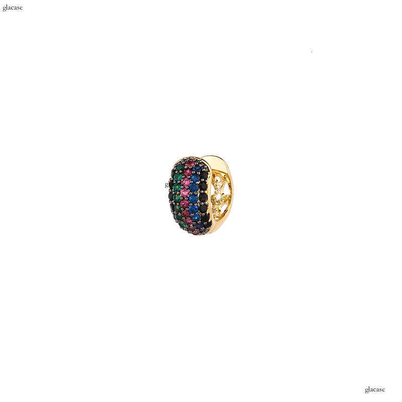 Ins Style Colorful Zircon Earrings for Men and Women, Light Fashion Stud Earrings, Gold Australian