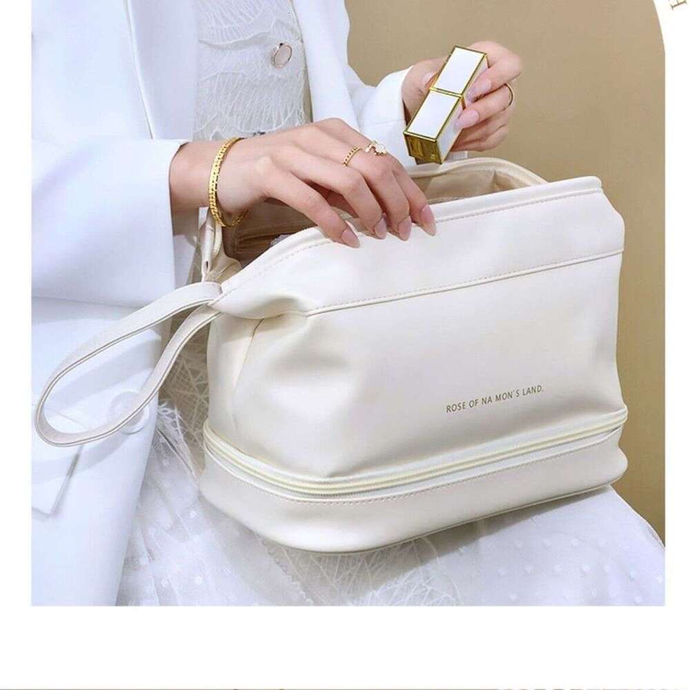 Yunduo Double Layer 2025 New Large Capacity Portable Storage High-Looking Cosmetic Bag for Women