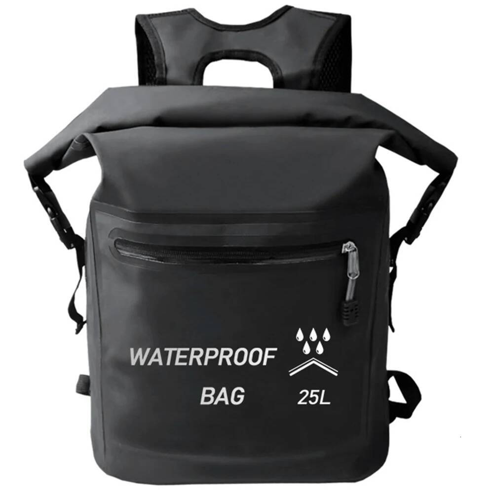 25L Waterproof Dry Backpack Large Capacity Upstream PVC Rolltop Beach Bag for Fishing Trekking Sailing high-quality