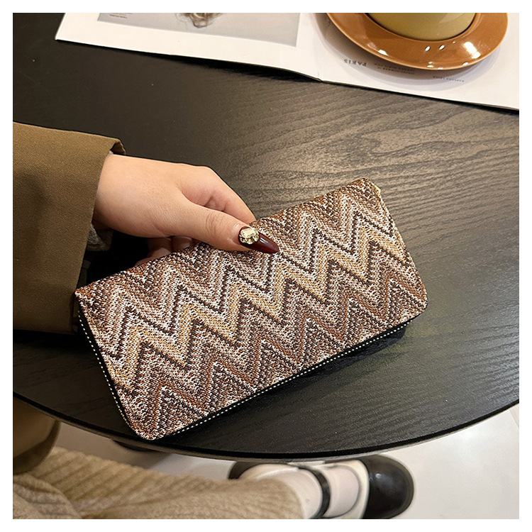 New 2025 Women's Long Zipper Wallet Large Capacity Phone Bag Designer Bag Multi-card Slot Coin Purse Cross-border Trendy Luxury Bag Card Holder