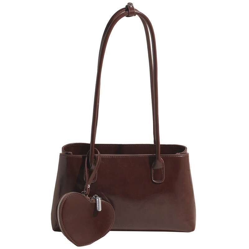 Tote for Women, Handbag with High-end Feel, Large Capacity, Solid Color, Simple Underarm Bag, Small Square Bag
