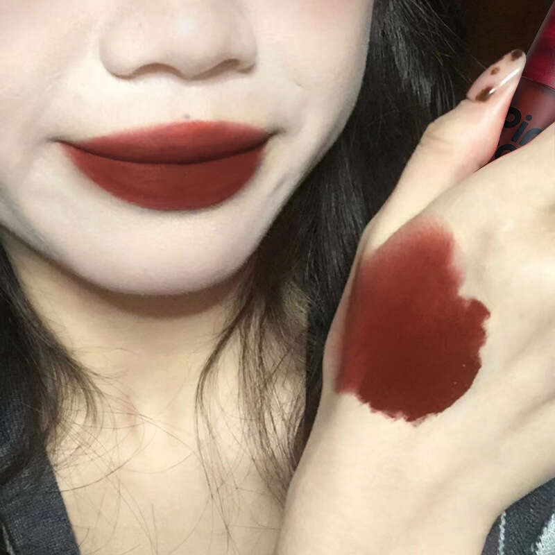 Sunset Matte Gloss Velvet Soft Mist Non-Stick Cup Brightening Lip Mud Student Lipstick TikTok Free shipping