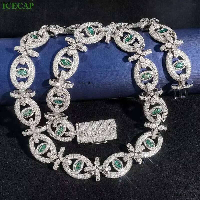 Hip Hop Miami Necklace Sterling Sier VVS Moissanite Dia Cuban Link Chain Iced Out Fashion Jewelry Necklaces